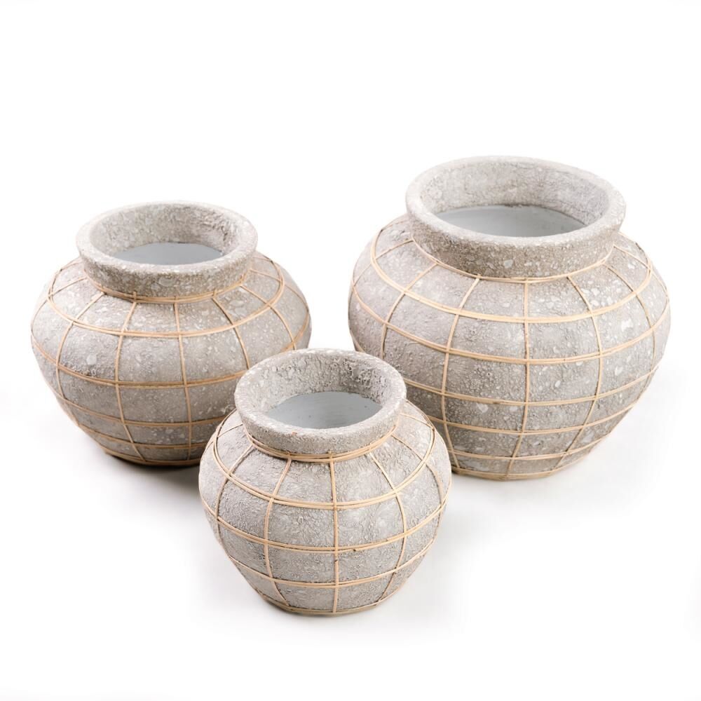 Belly Vase - Beton / Natur - S