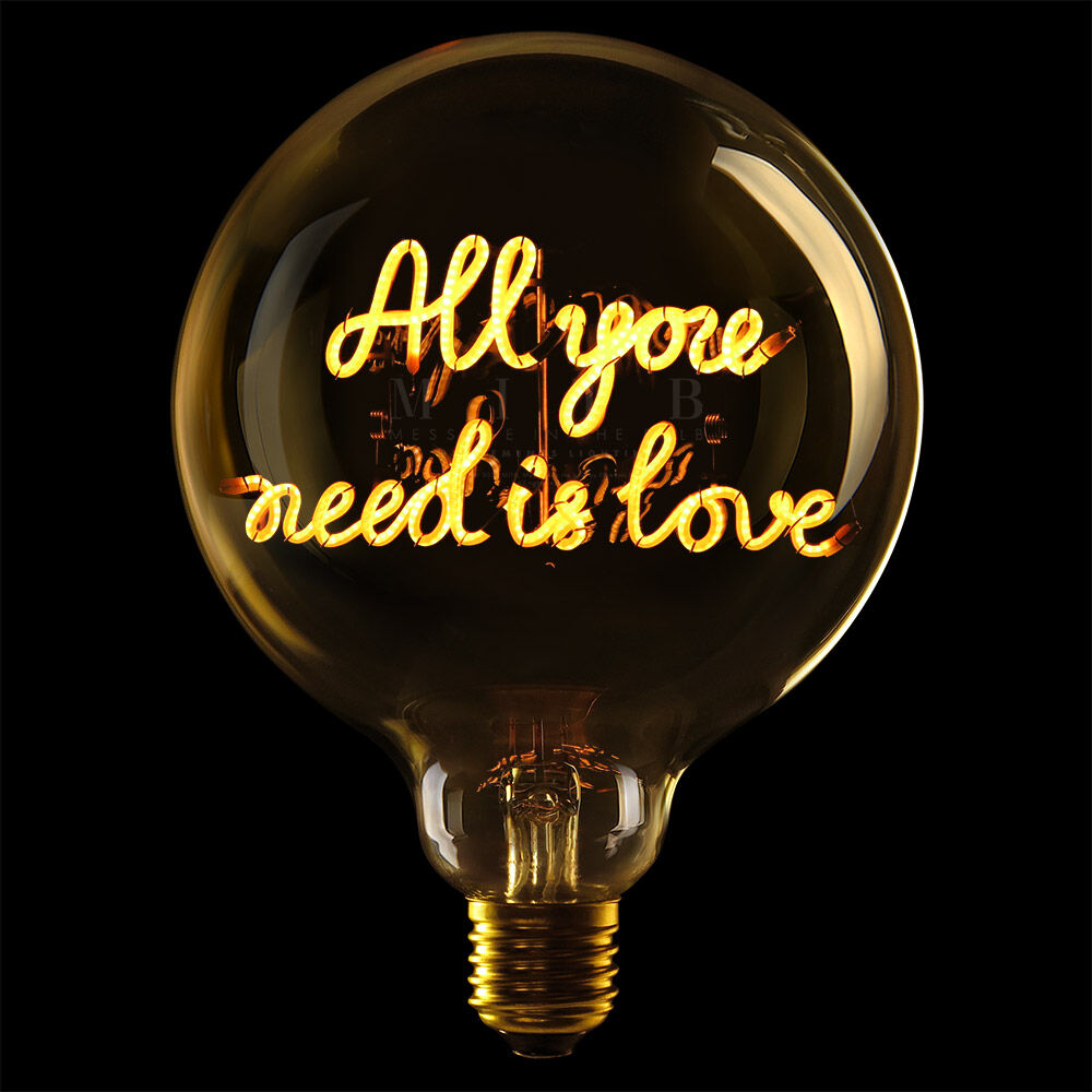 MITB LED Birne "All you need is love" - 2200K - E27