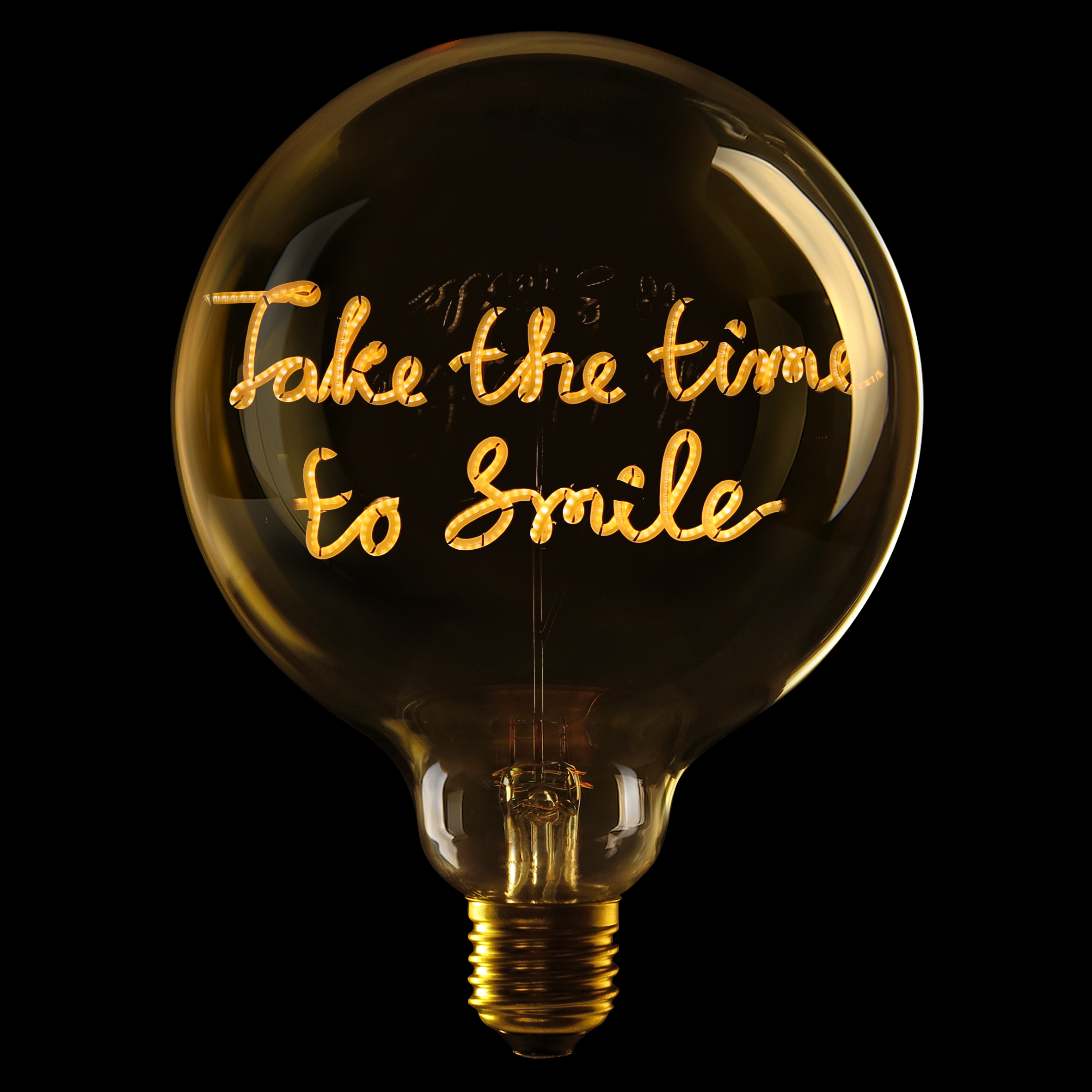 MITB LED Birne "Take the time to smile" - 2200K - E27