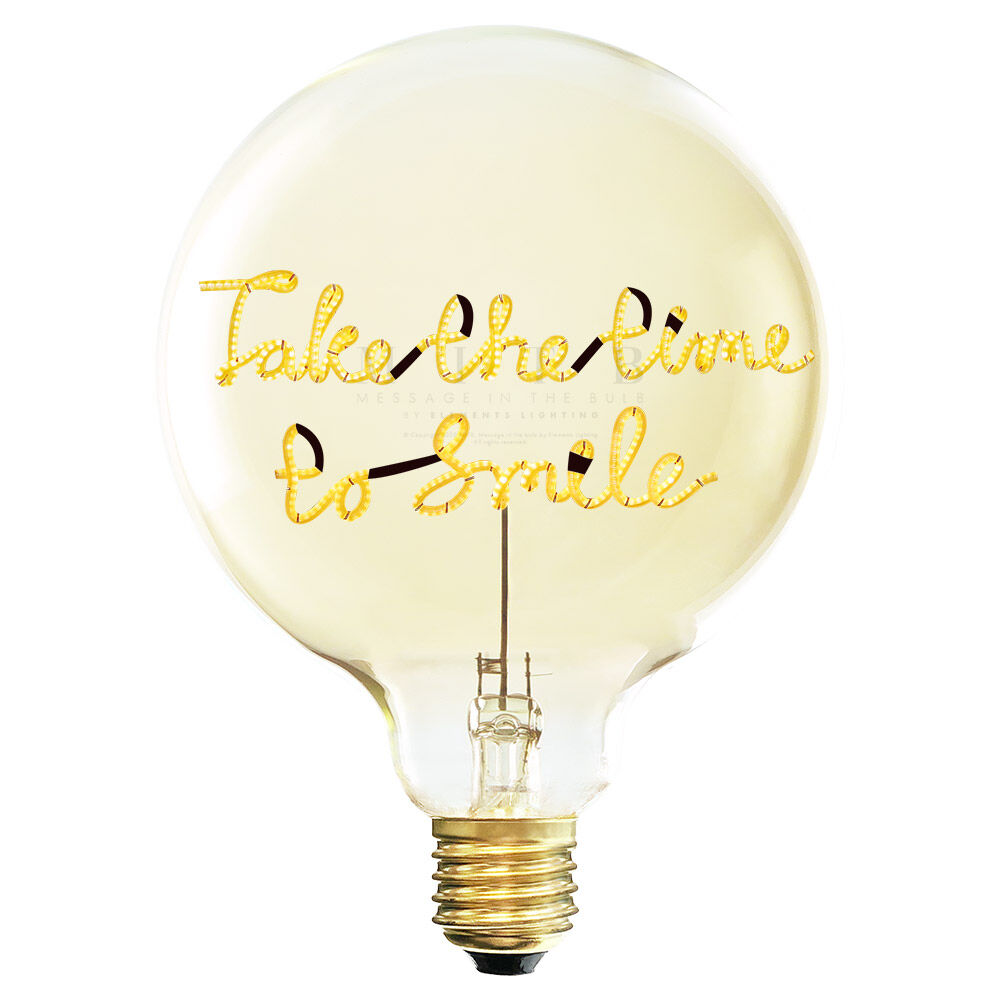 MITB LED Birne "Take the time to smile" - 2200K - E27