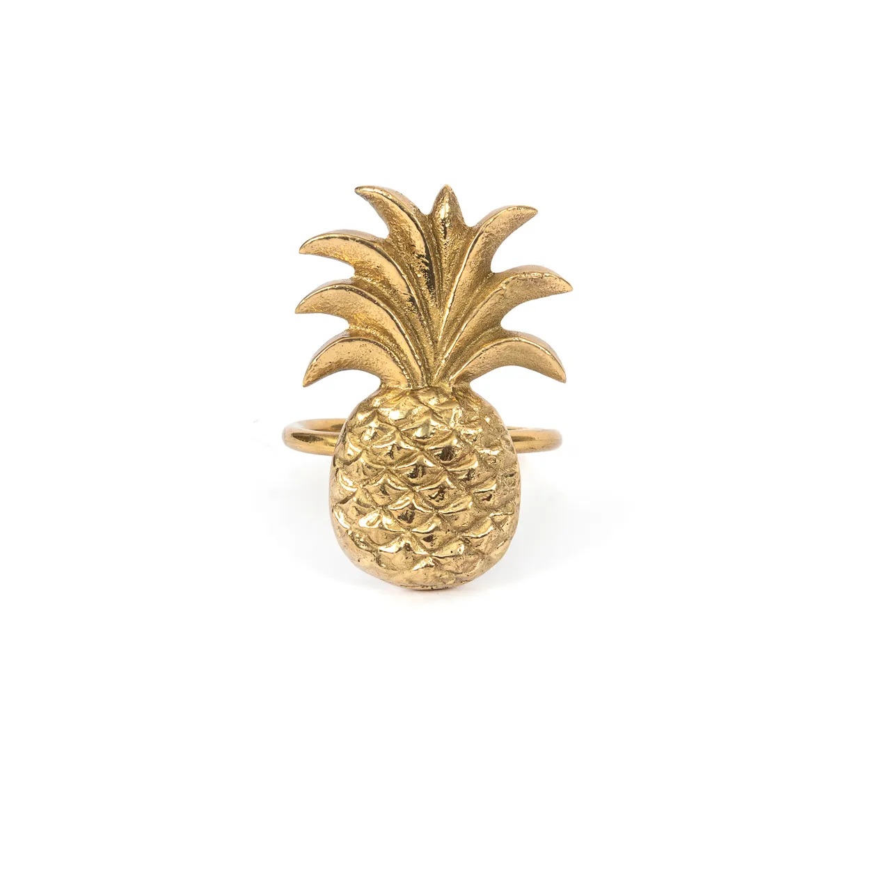 Ananas Servietten-Ring - Gold